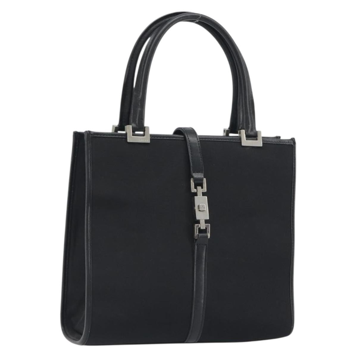 Gucci Jackie Gg Canvas Black Bag