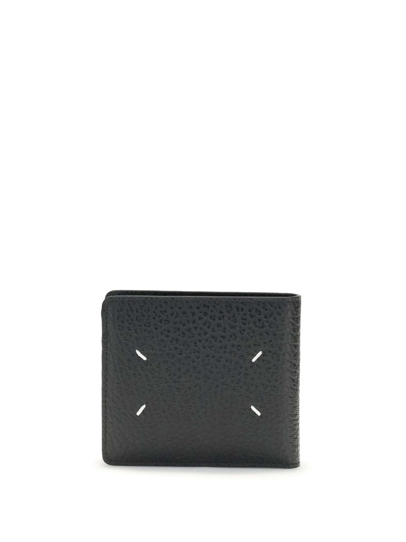 Maison Margiela Grained Calf Leather Wallet — Black & Purses