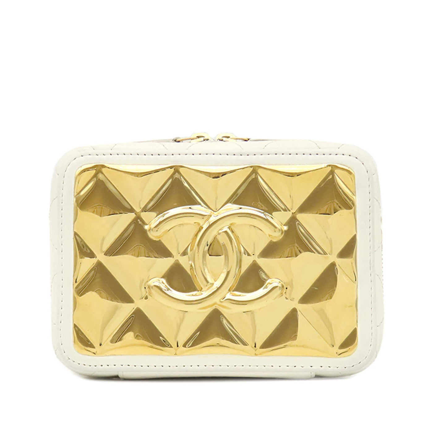Mini CC Quilted Lambskin and Golden Plate Vanity Crossbody - Image 1