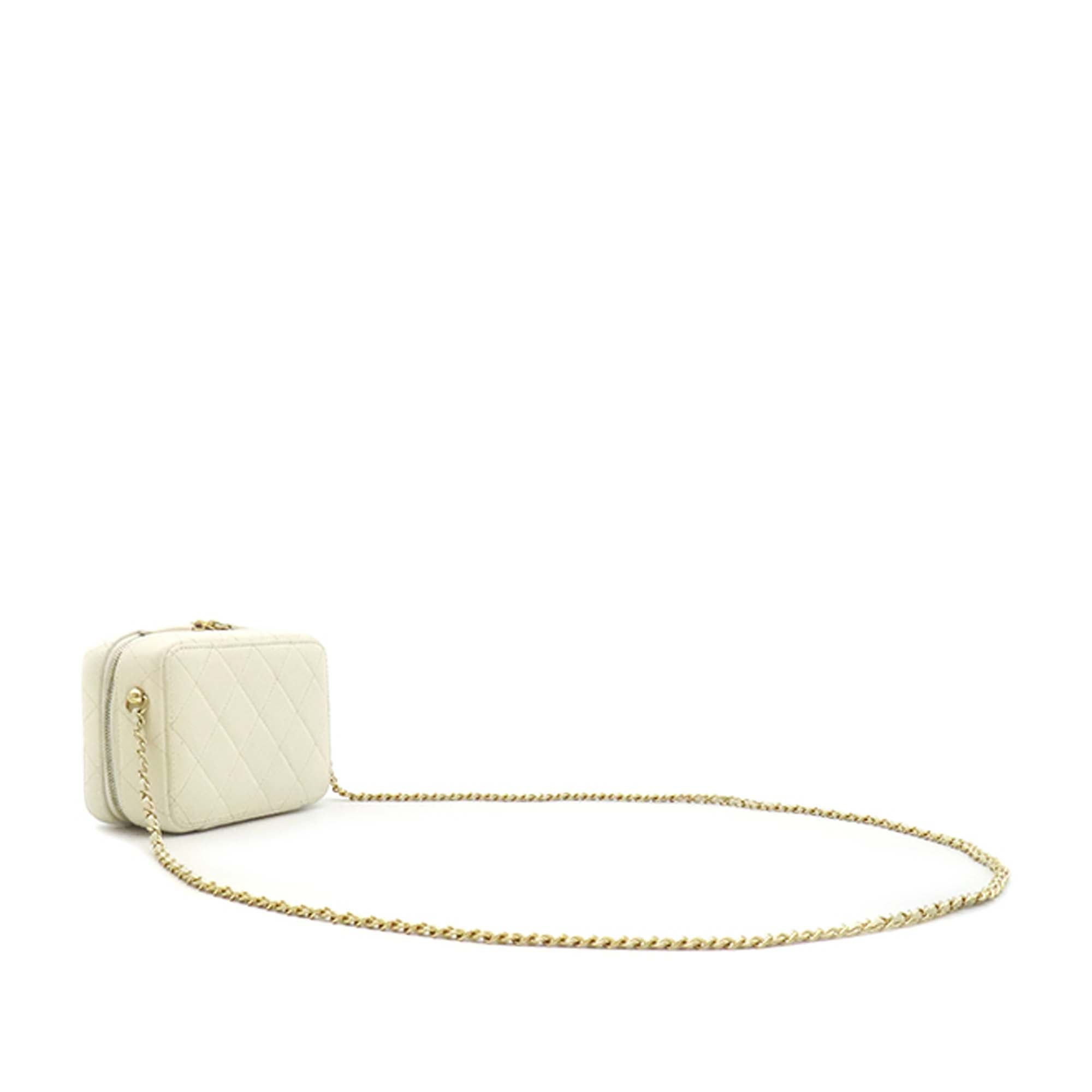 Mini CC Quilted Lambskin and Golden Plate Vanity Crossbody - Image 11