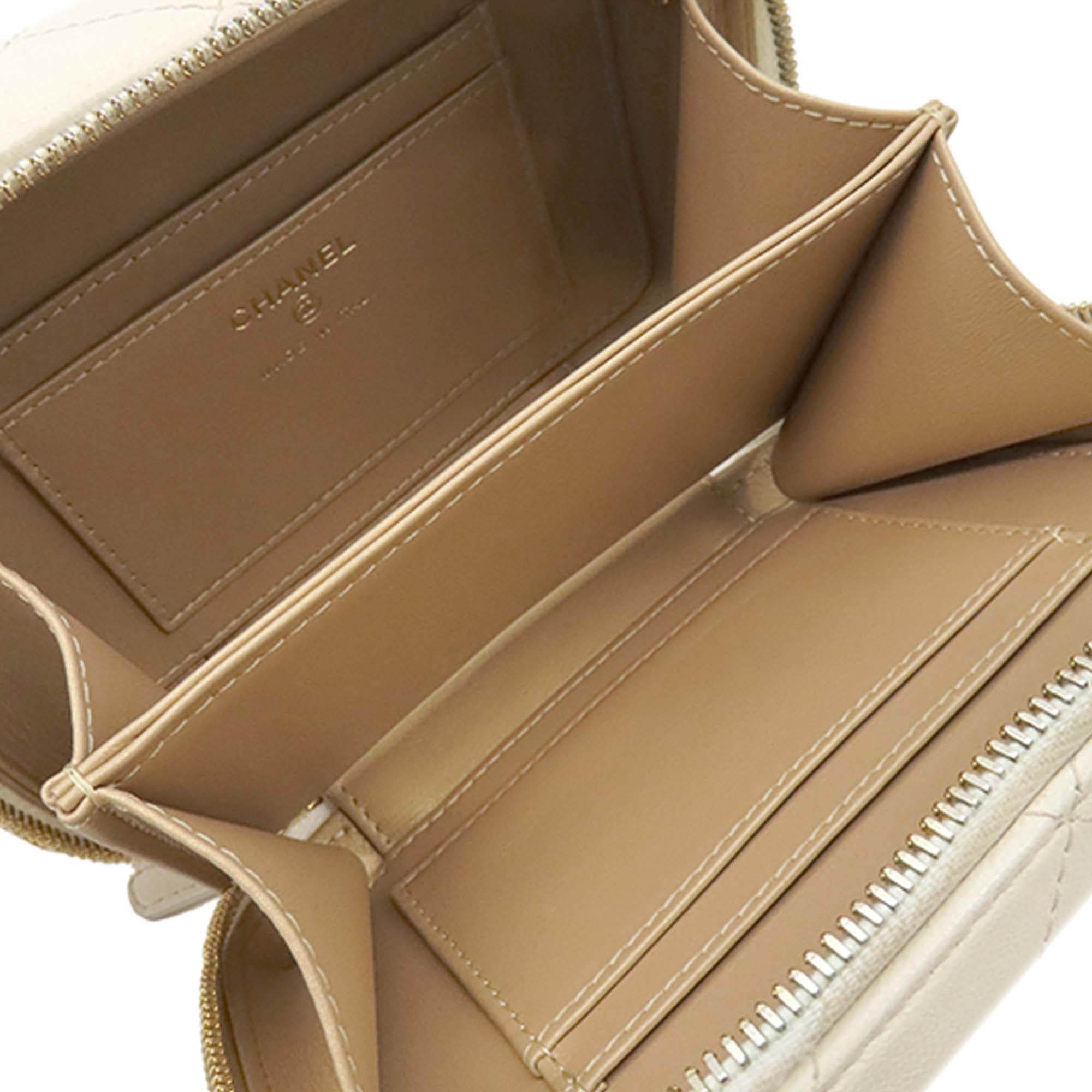 Mini CC Quilted Lambskin and Golden Plate Vanity Crossbody - Image 3