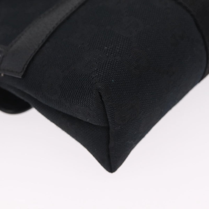 Gucci Buckle Waist Gg Canvas Black Bag
