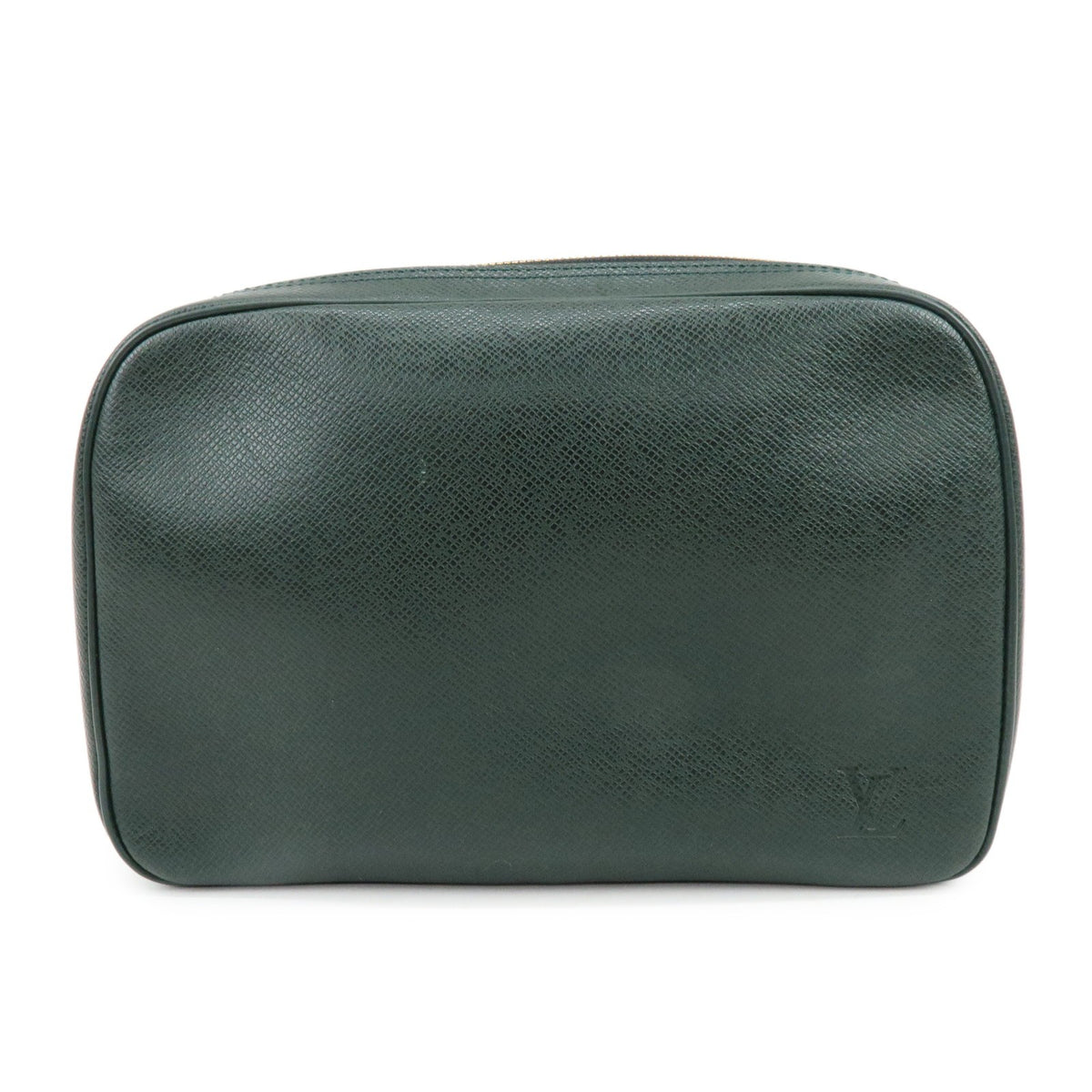 Louis Vuitton Toiletry Pouch Taiga Leather Green