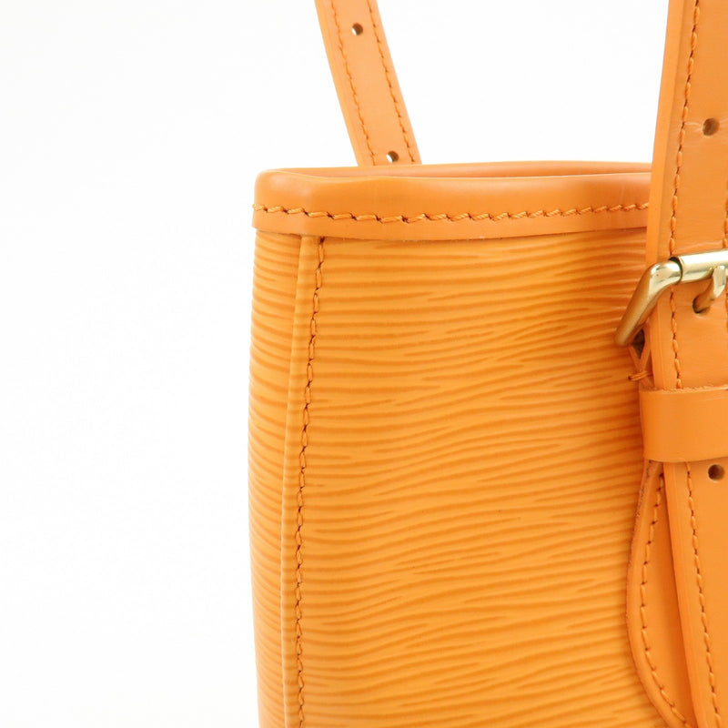 Louis Vuitton Petit Bucket Epi Leather Orange Bag