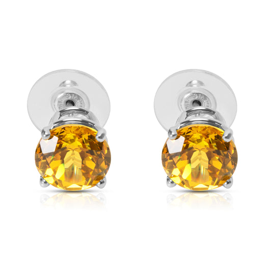 Brand New Created Sapphire Fashion Earrings Sterling Silver 10mm 925 Stud Earring