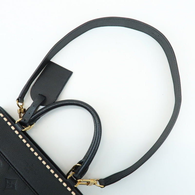 Louis Vuitton Vosges Whipstitch Monogram Empreinte Leather Black Bag