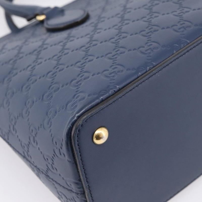 Gucci Linea A Convertible Guccissima Leather Navy Bag