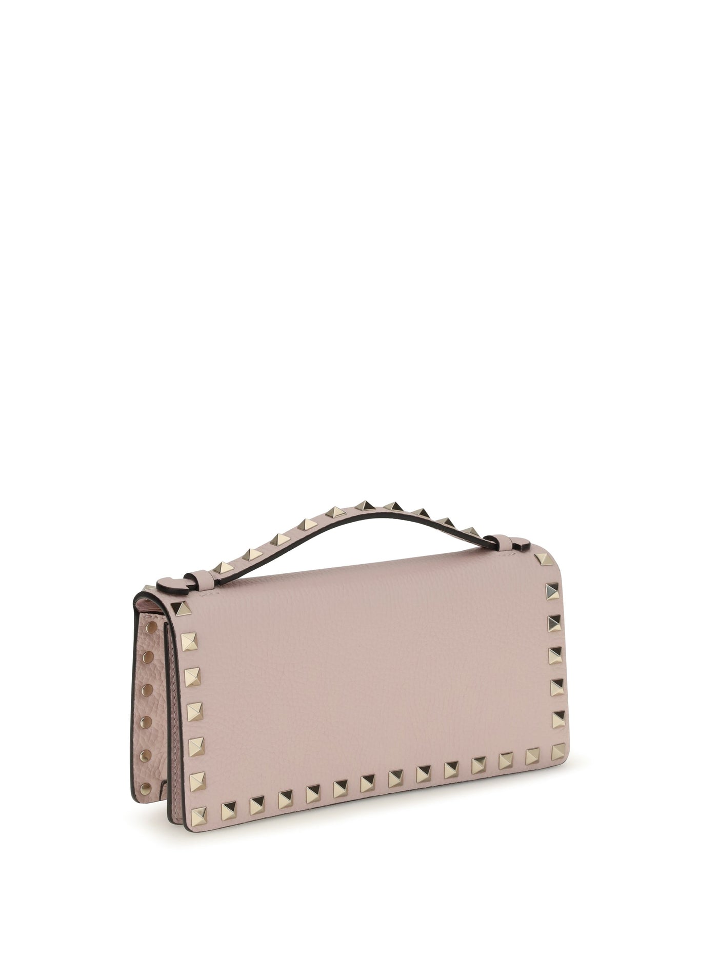 Valentino Garavani Rockstud Wallet — Pink Calf Leather & Purses