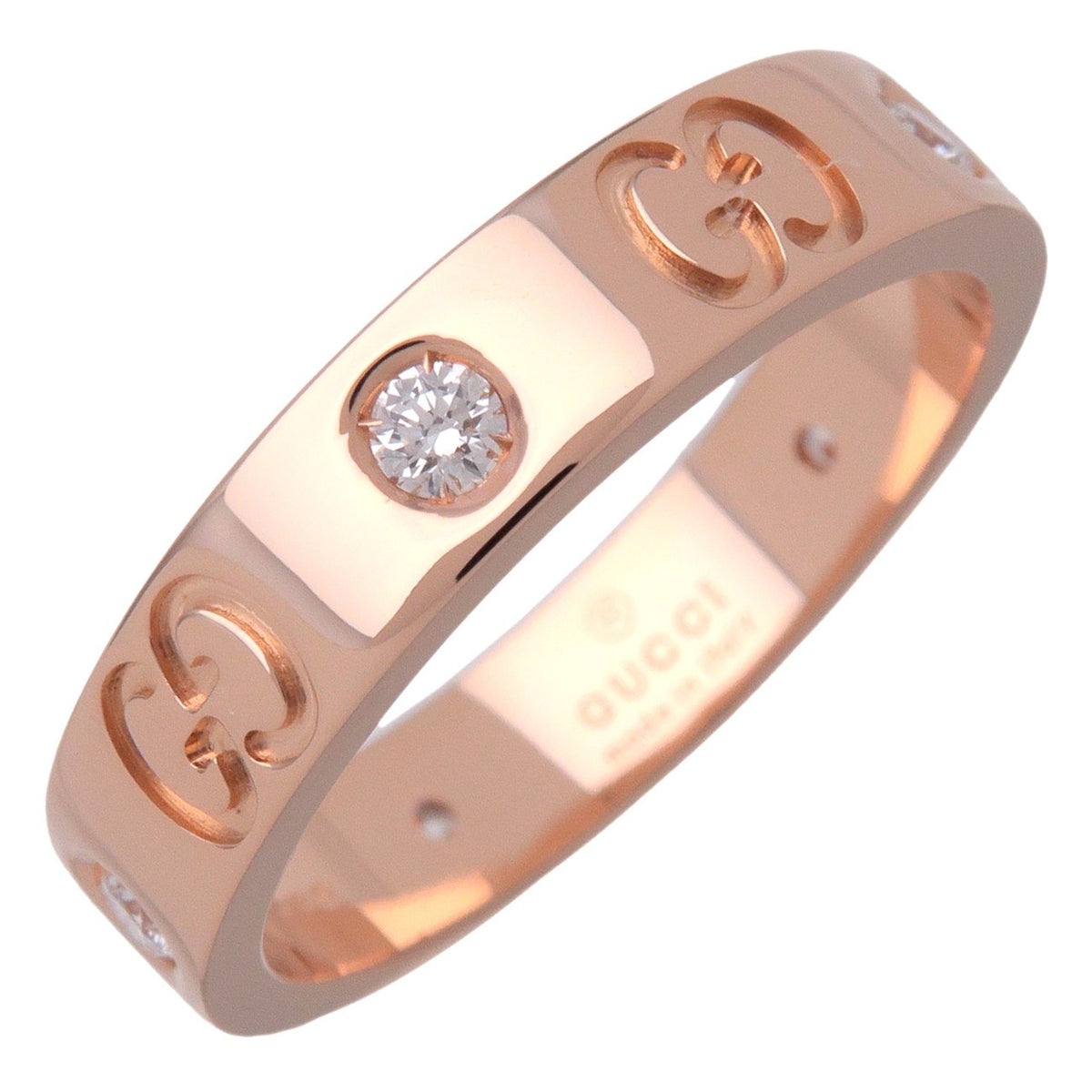 Gucci Icon 5 Diamonds 18k Rose Gold And Rose_gold Bijoux
