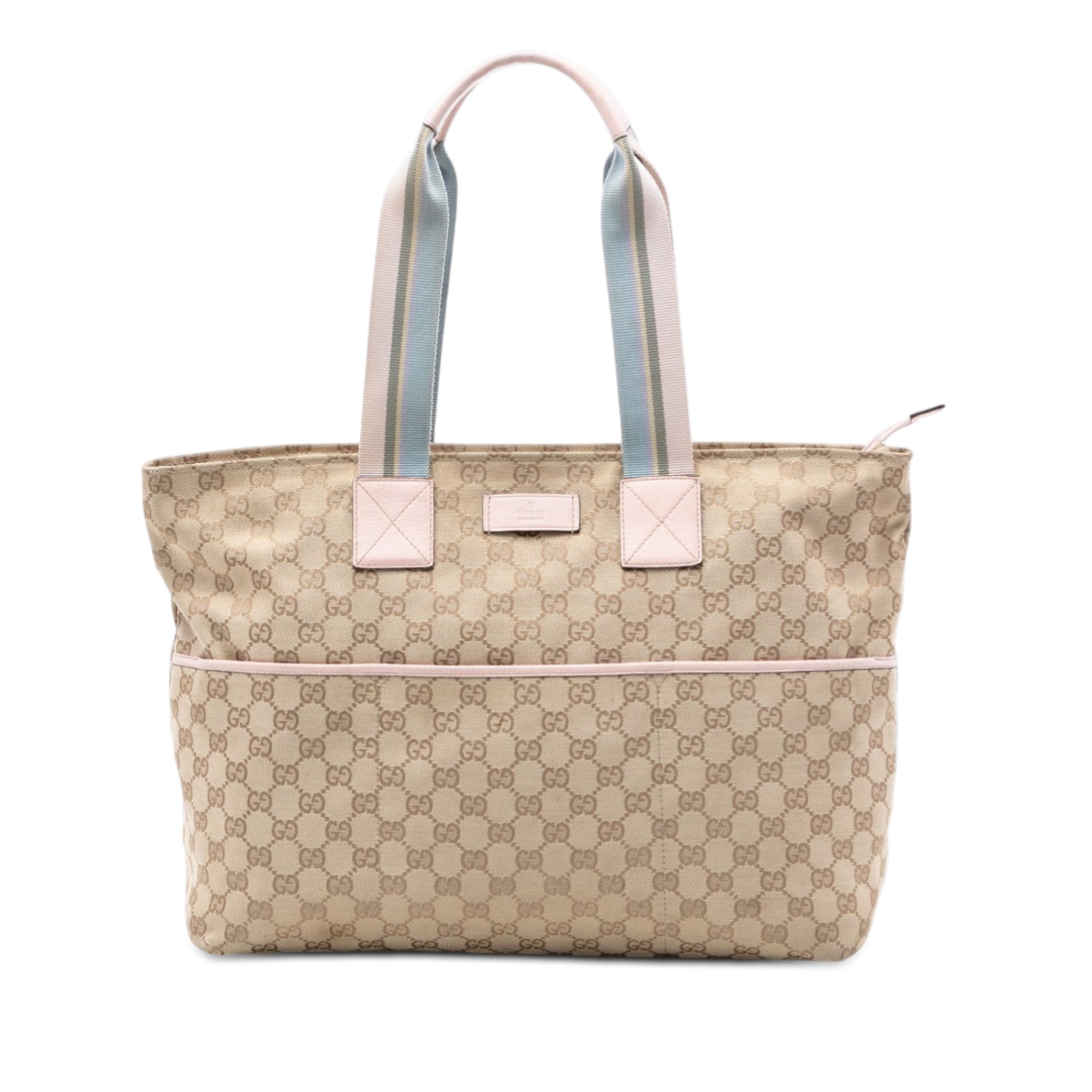 GG Canvas Web Tote - Image 1