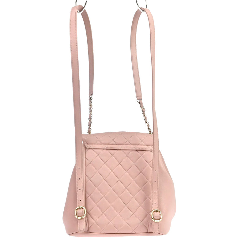 Chanel Duma Drawstring Quilted Leather Pink Bag