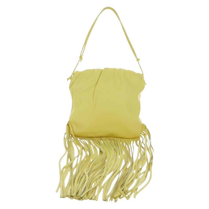 Bottega Veneta The Fringe Leather Yellow Bag