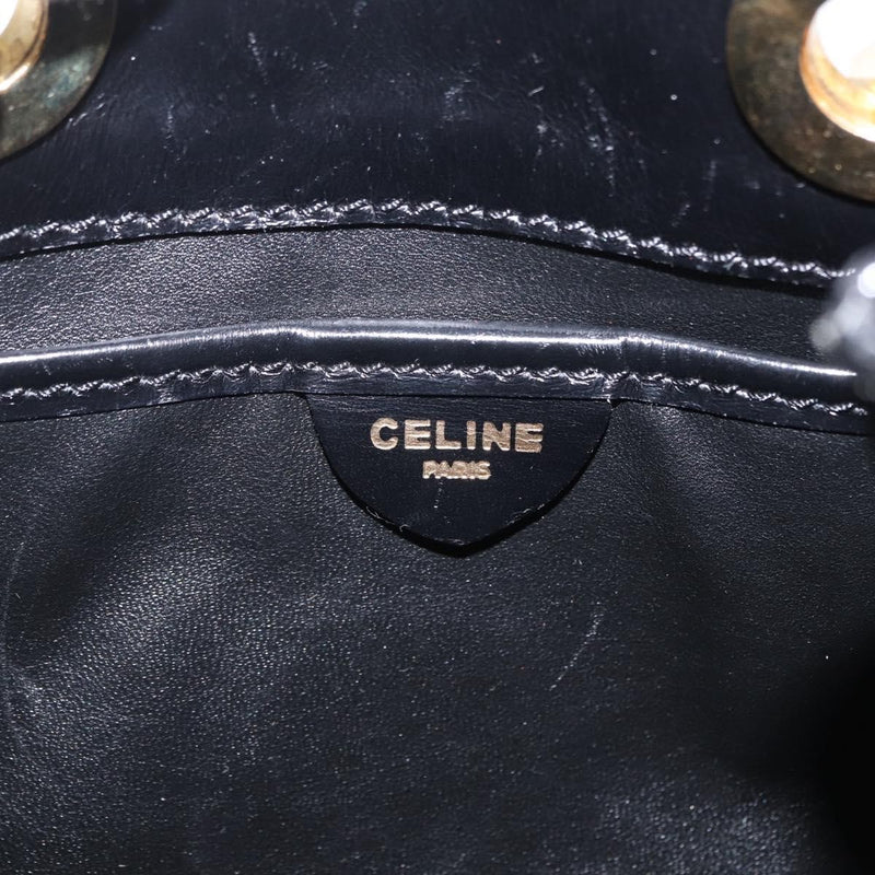 Celine Shoulder Leather Black Bag
