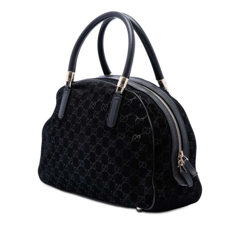 GG Suede Web Dome Handbag - Image 2