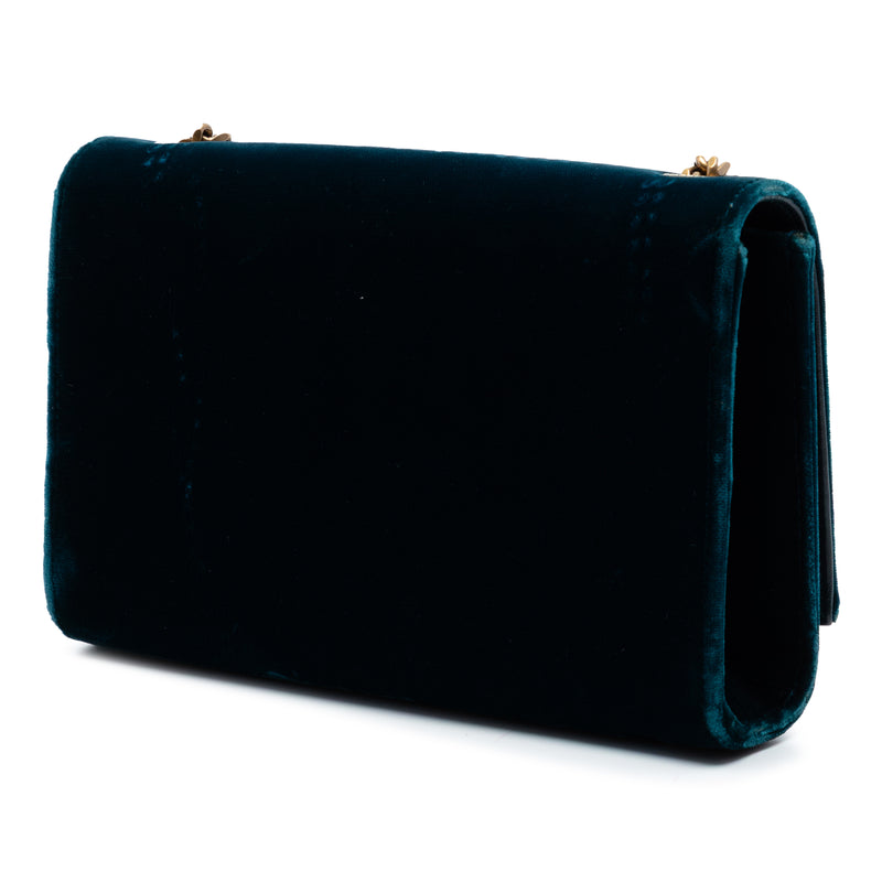 Small Velvet Monogram Kate Tassel Crossbody - Image 2