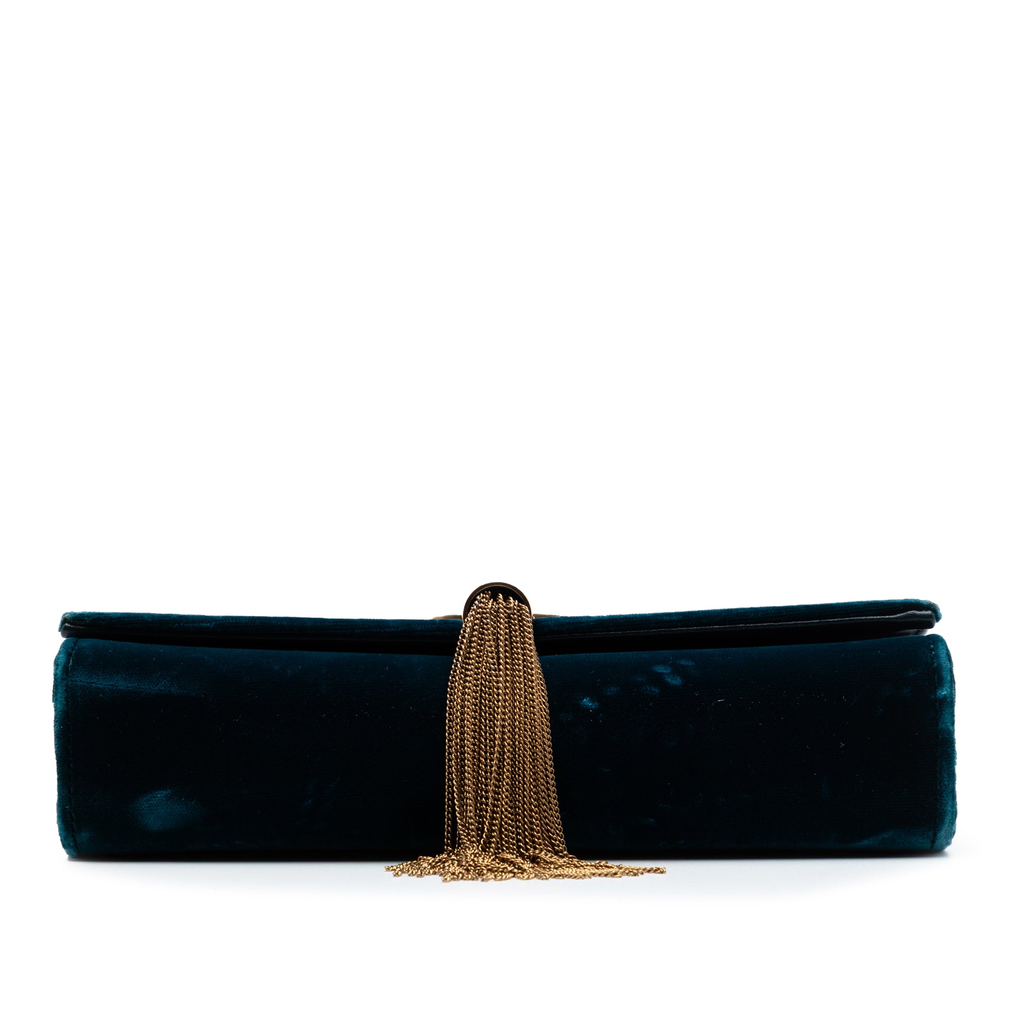 Small Velvet Monogram Kate Tassel Crossbody - Image 3