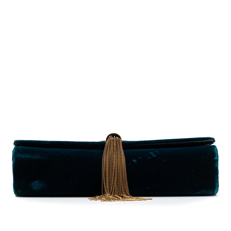 Small Velvet Monogram Kate Tassel Crossbody - Image 3