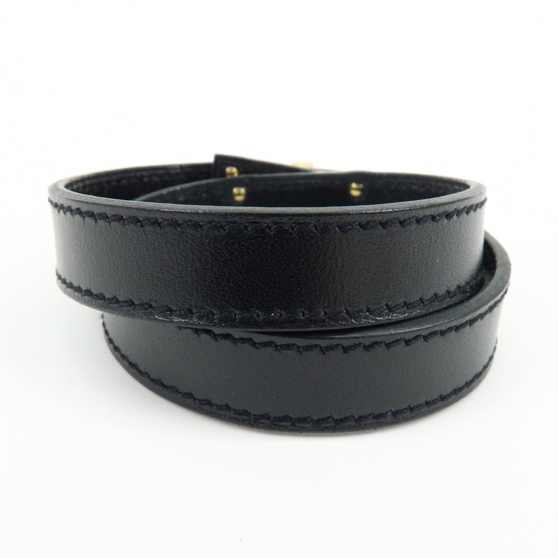 Hermes Kelly Double Tour Leather Black Bijoux