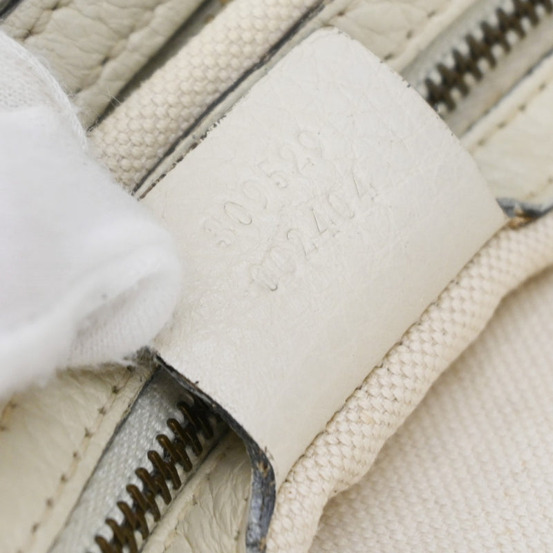Gucci Twill Leather Beige Bag