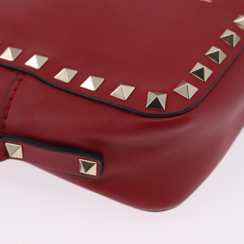 Valentino Garavani Rockstud Camera Leather Red Bag