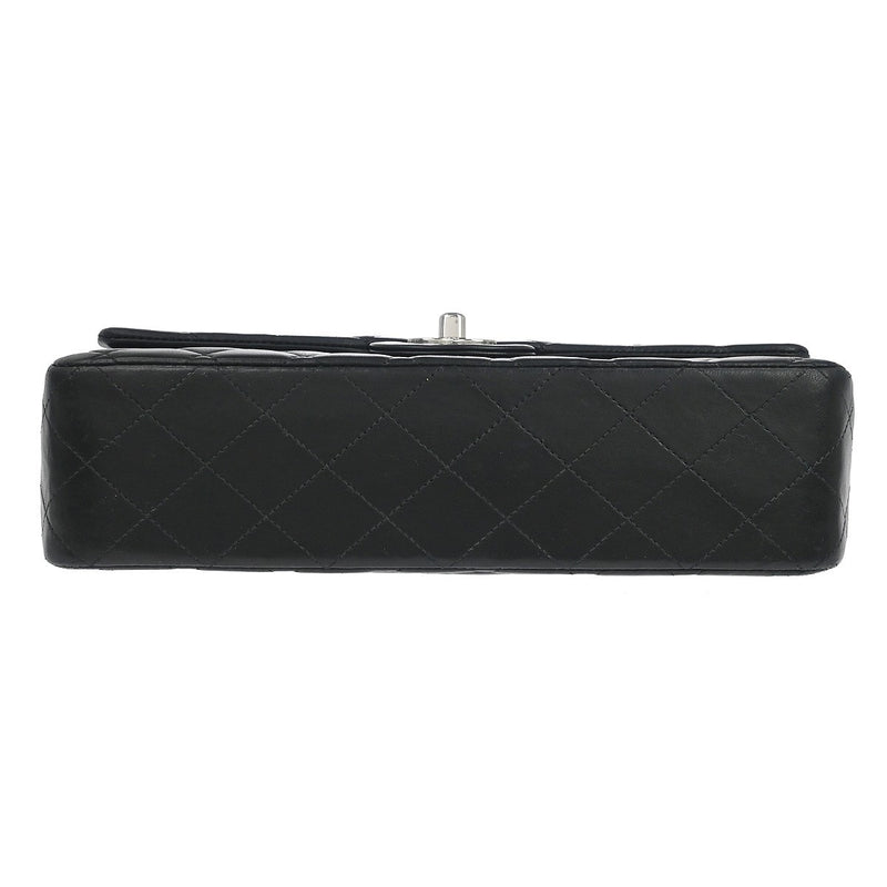 Chanel Classic Double Flap Quilted Lambskin Black Leather Bag