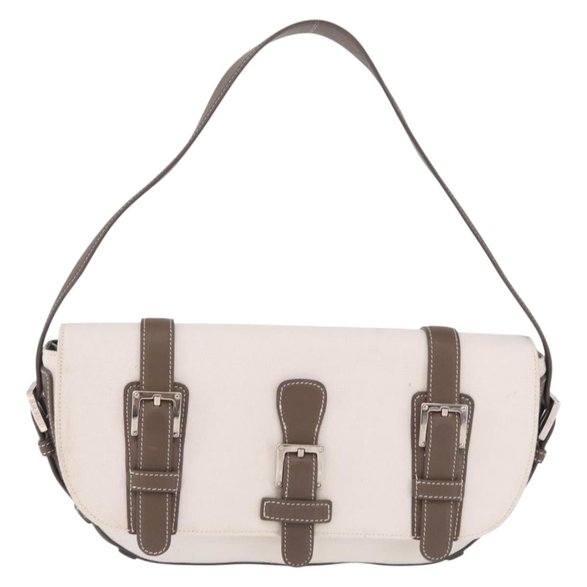 Loewe Shoulder Bag Canvas White