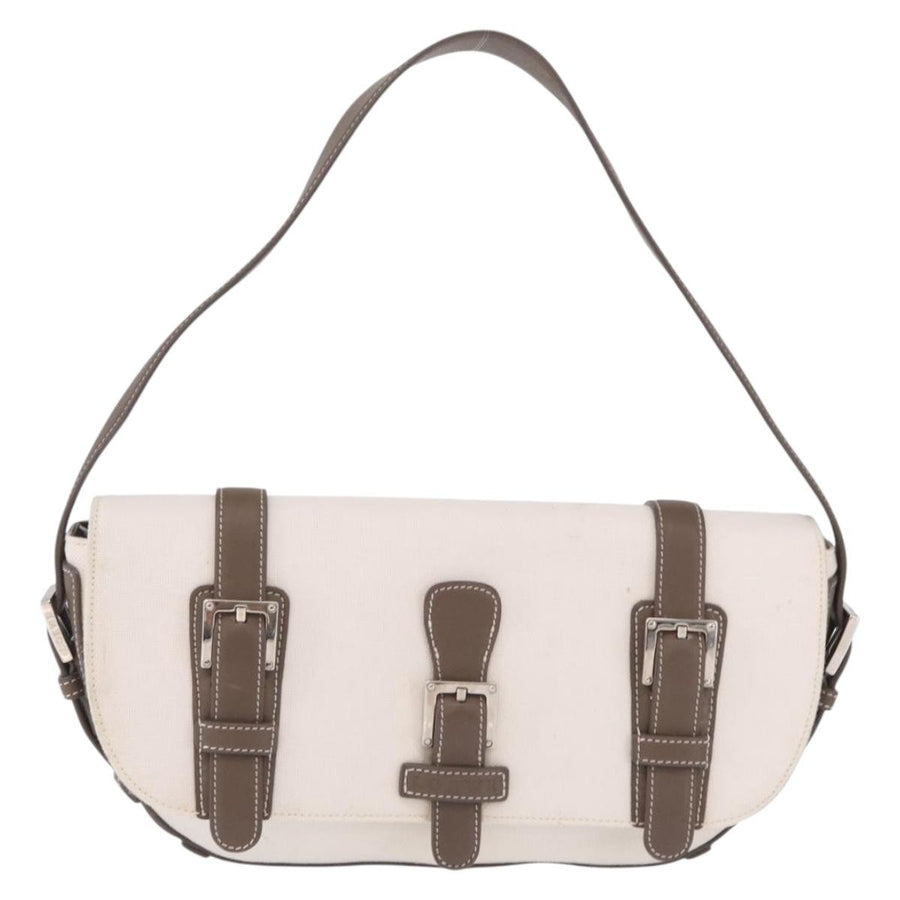 Loewe Shoulder Bag Canvas White