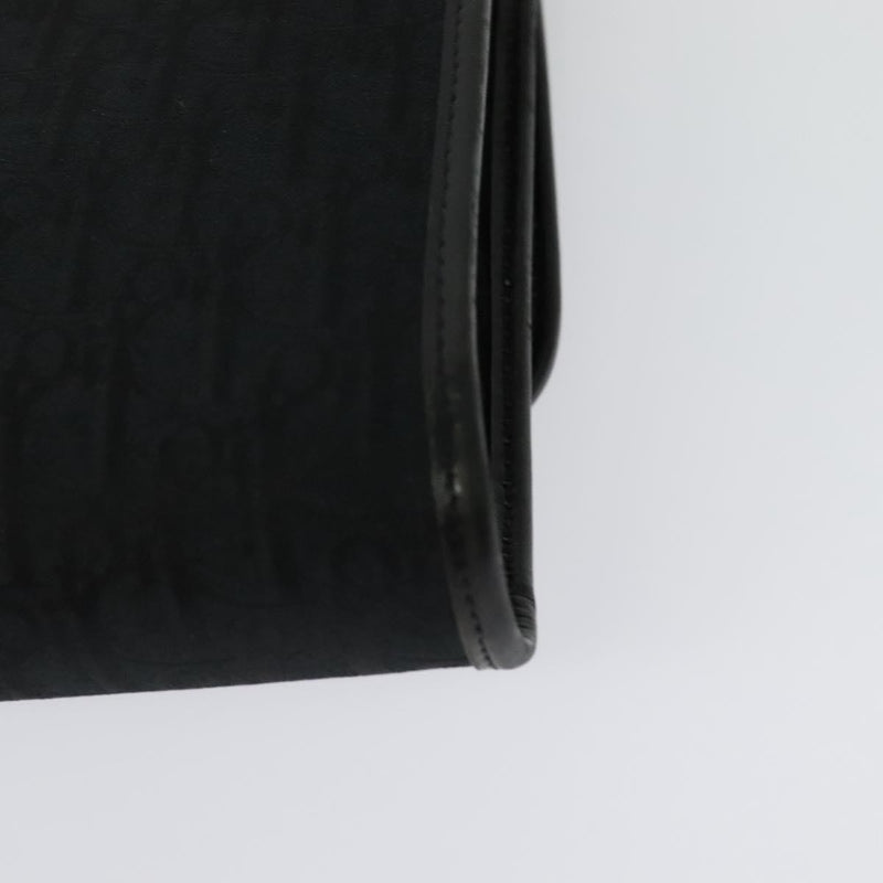 Christian Dior Vintage Trotteur Chain Canvas Black Bag