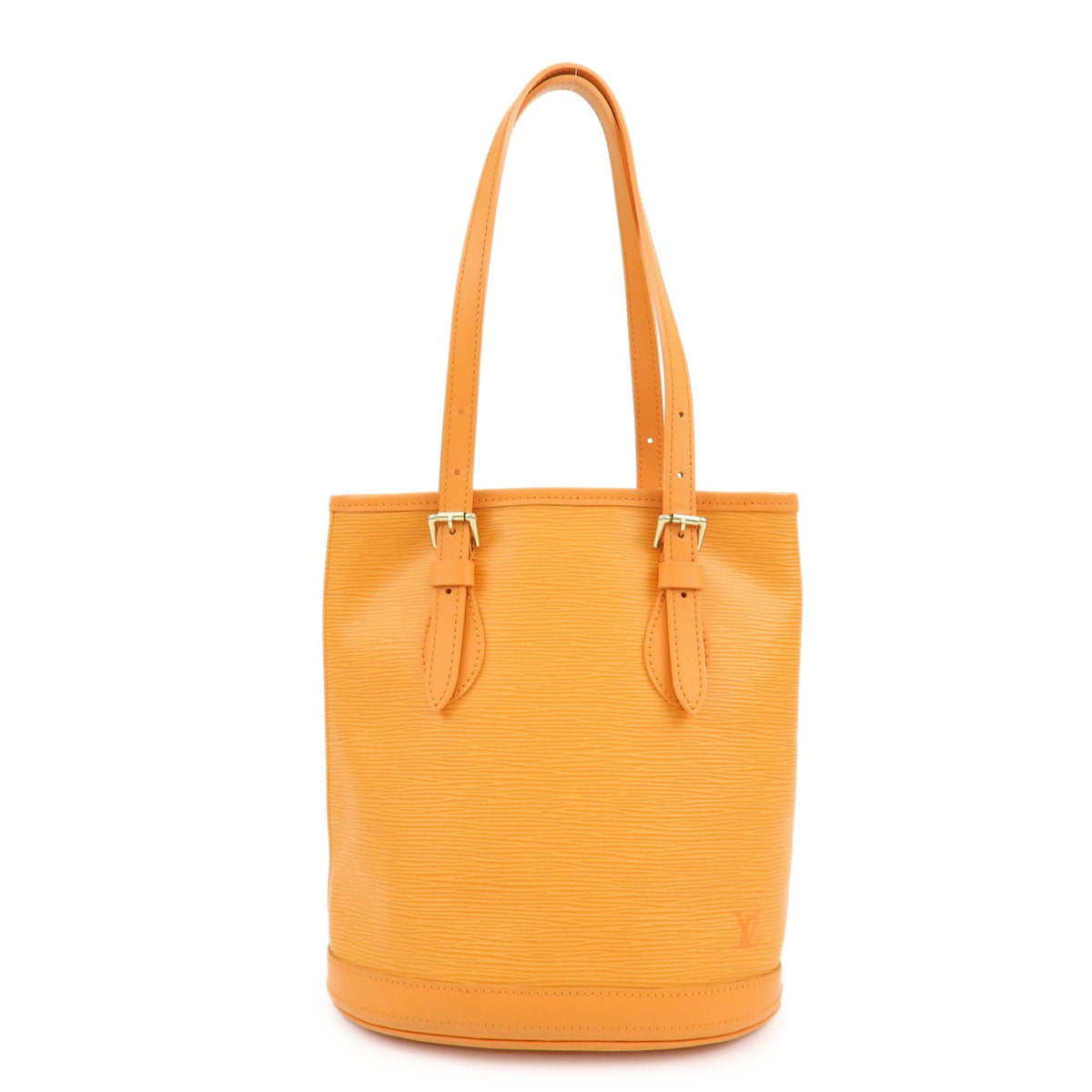 Louis Vuitton Petit Bucket Epi Leather Orange Bag