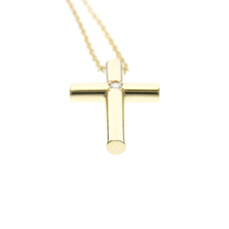 Tiffany & Co. Cross Pendant 18k Yellow Gold With Diamond Yellow_gold Bijoux
