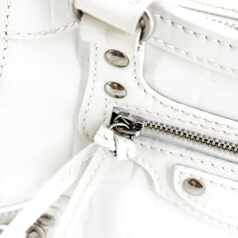 Balenciaga Neo Classic City Leather White Bag