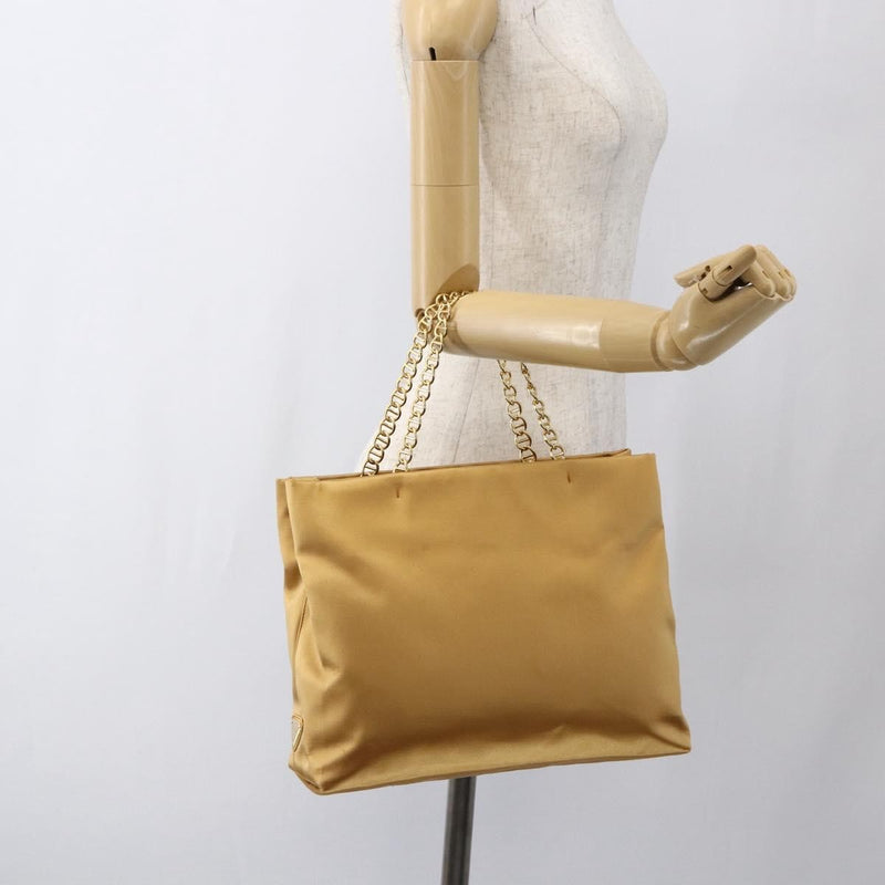Prada Chain Satin Gold Bag