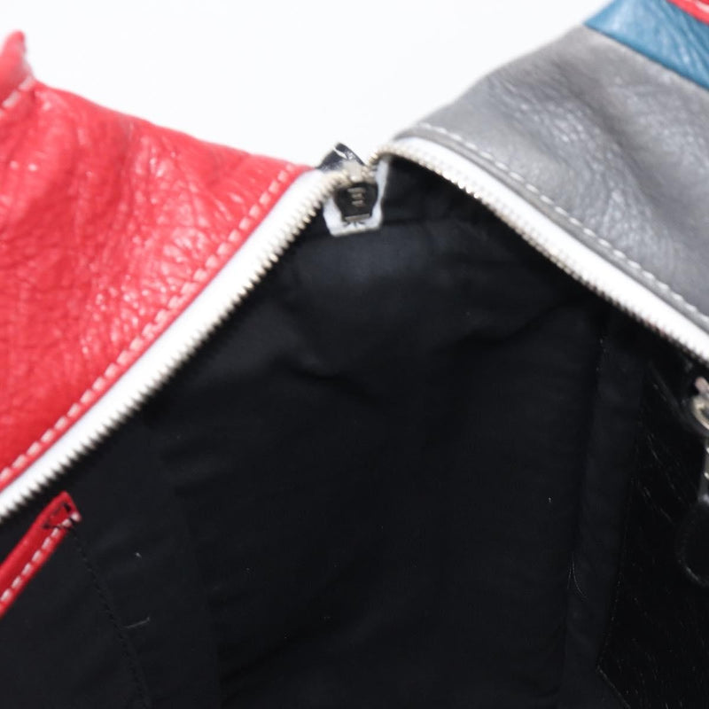 Balenciaga Bazar Striped Leather Multicolour Bag