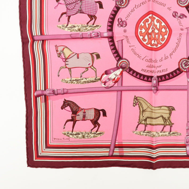 Hermes Carré 42 Silk Pink Accessory