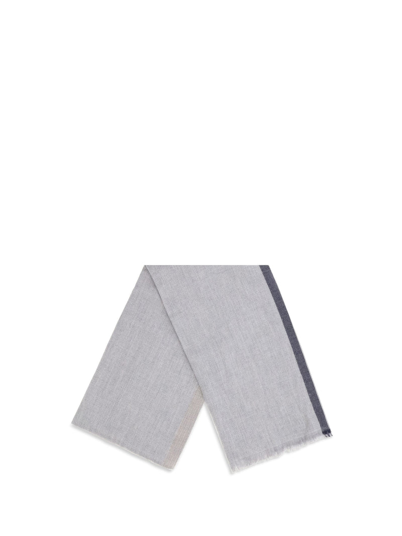 Brunello Cucinelli Cashmere Scarf — Gray Scarfs