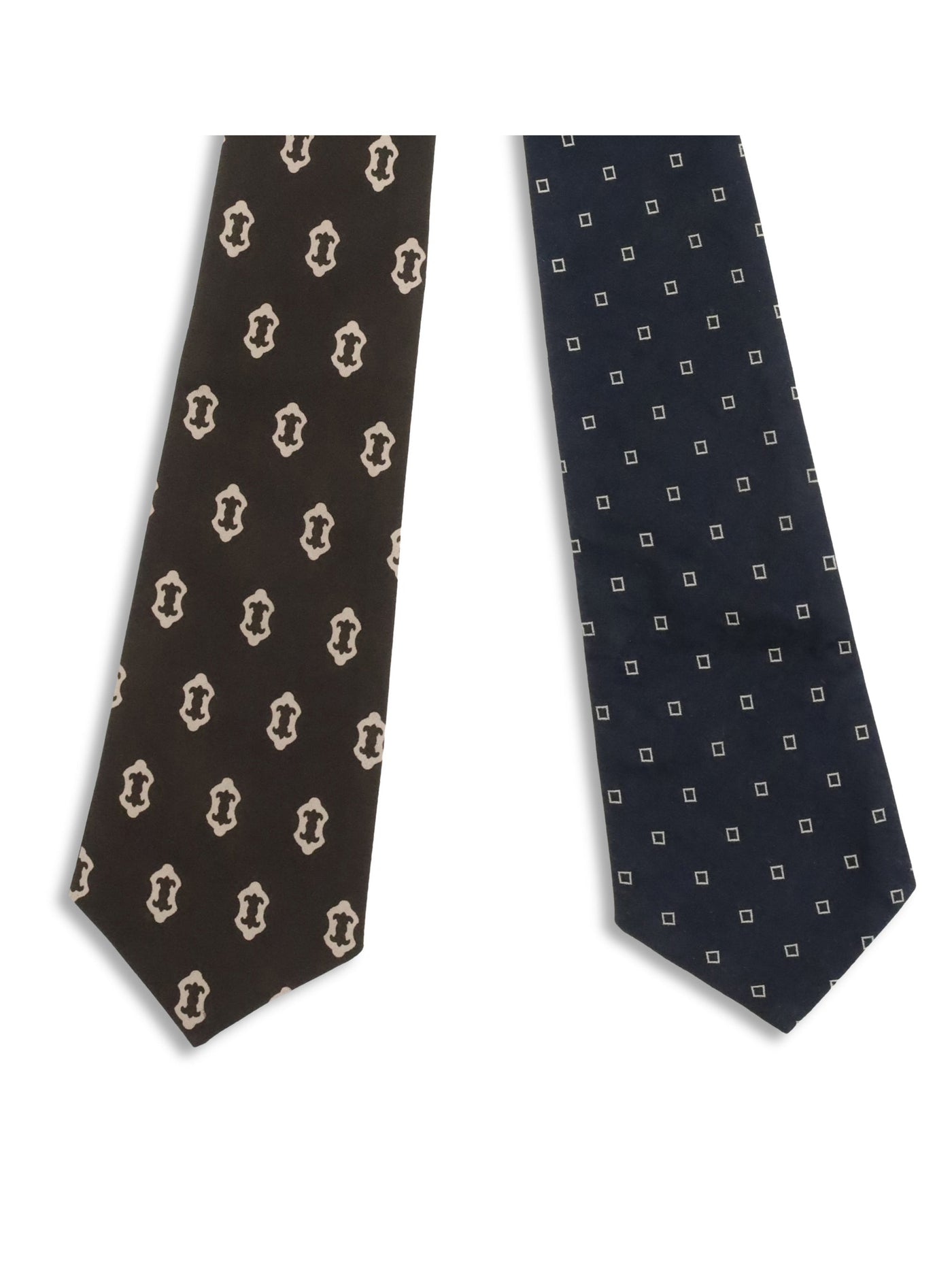 Di Stavnitser Reversible Print Cotton Tie Belt — Brown