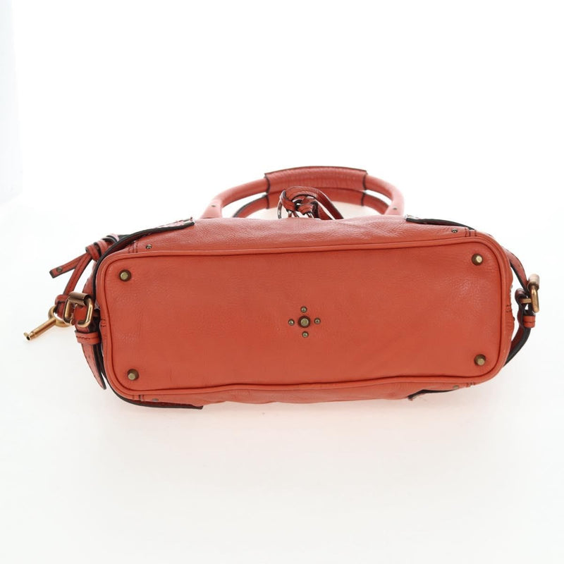 Chloe Paddington Leather Orange Bag