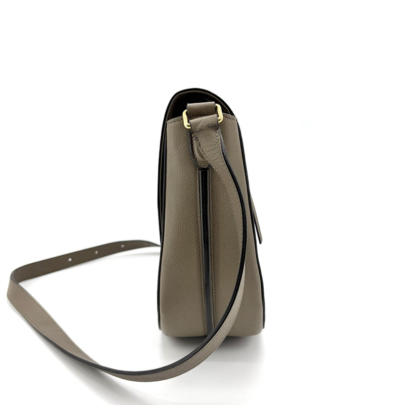 Celine Trotteur Grainy Leather Beige Calfskin Bag