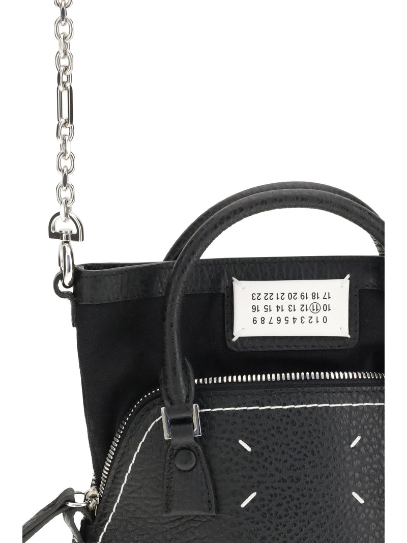 Maison Margiela 5ac Top Handle Bag — Black Calf Leather Bos Taurus