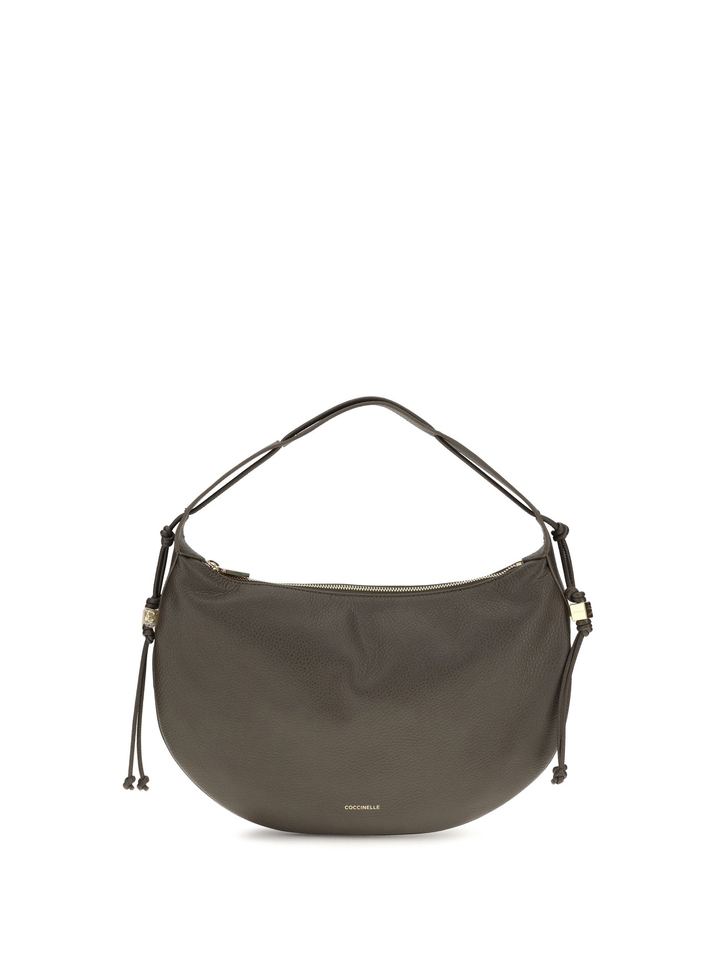 Coccinelle Shoulder Bag Taupe Calf Leather (bos Taurus)