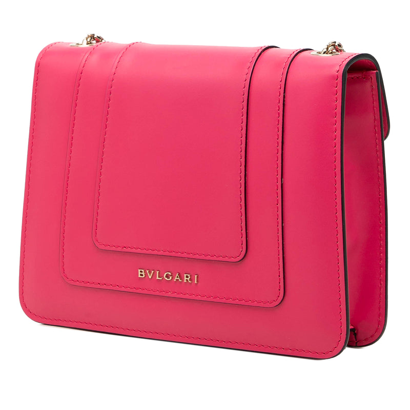 Small Leather Square Serpenti Forever Chain Crossbody - Image 2