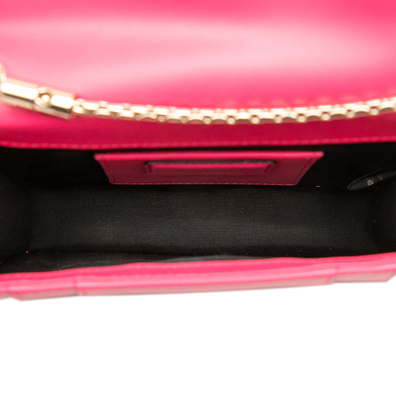 Small Leather Square Serpenti Forever Chain Crossbody - Image 4