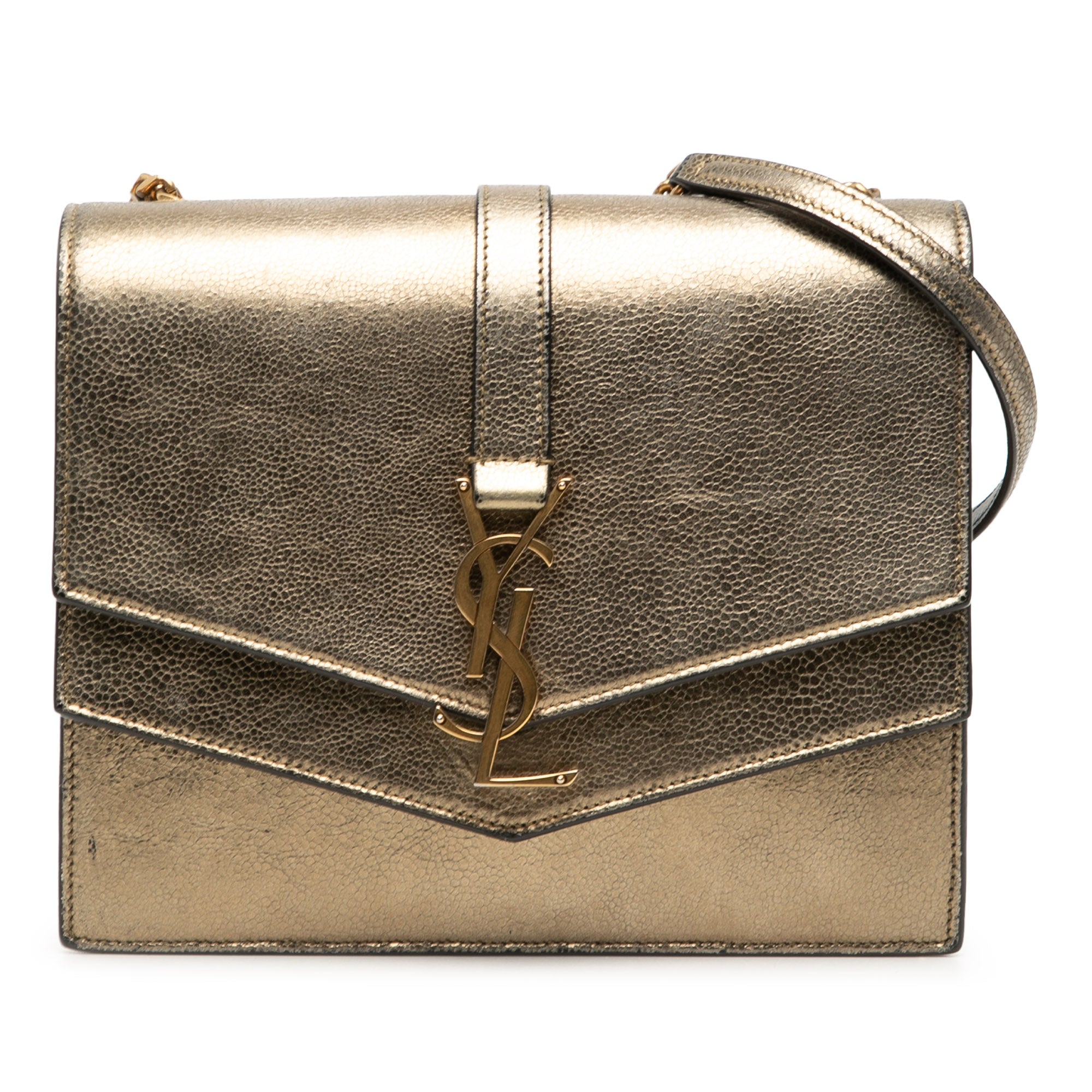 Medium Metallic Leather Monogram Sulpice Crossbody - Image 1