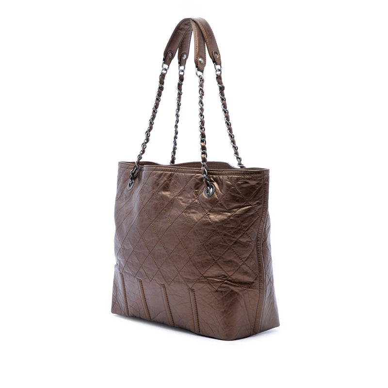 Distressed Calfskin Shopping In Moscow Tote - Image 2