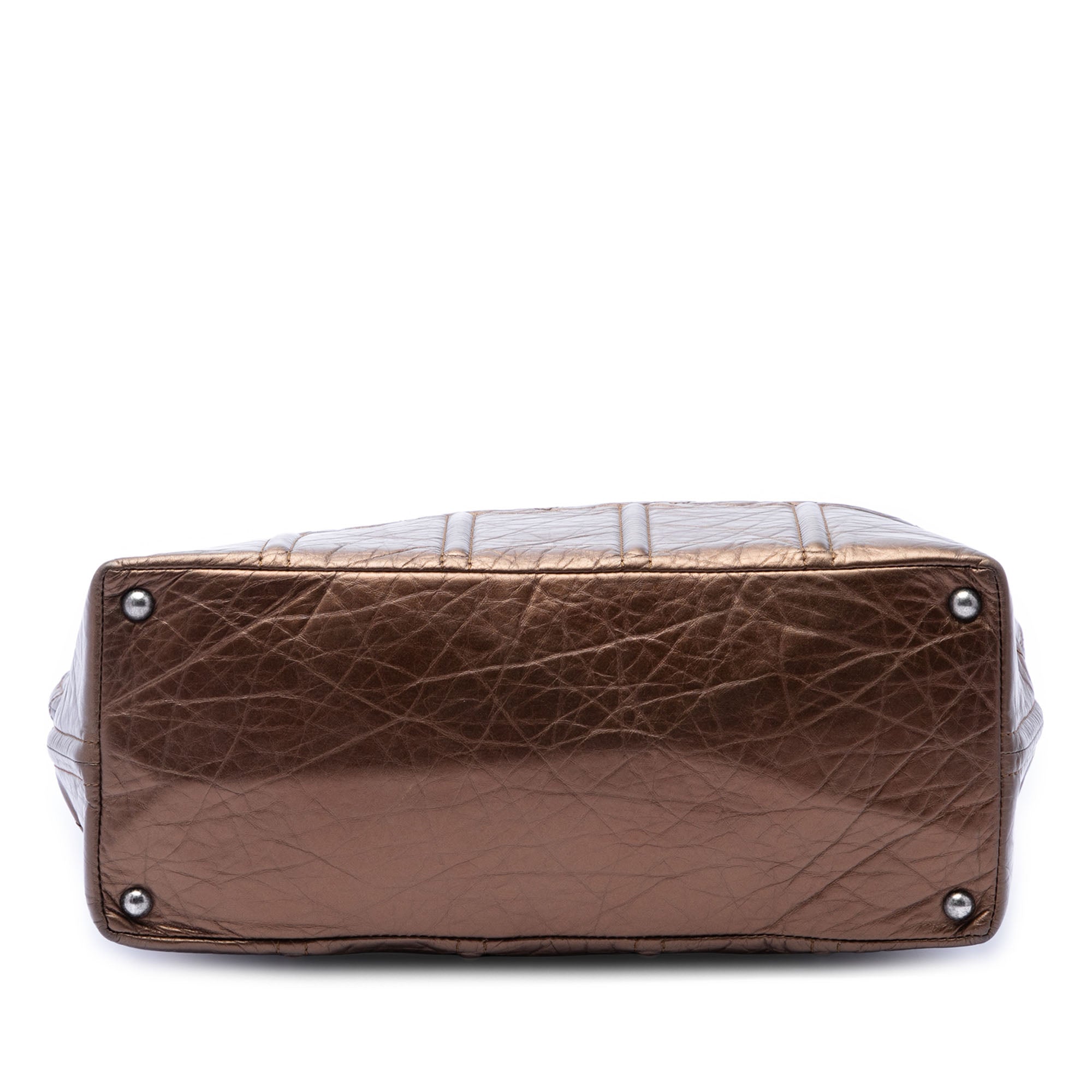 Distressed Calfskin Shopping In Moscow Tote - Image 3