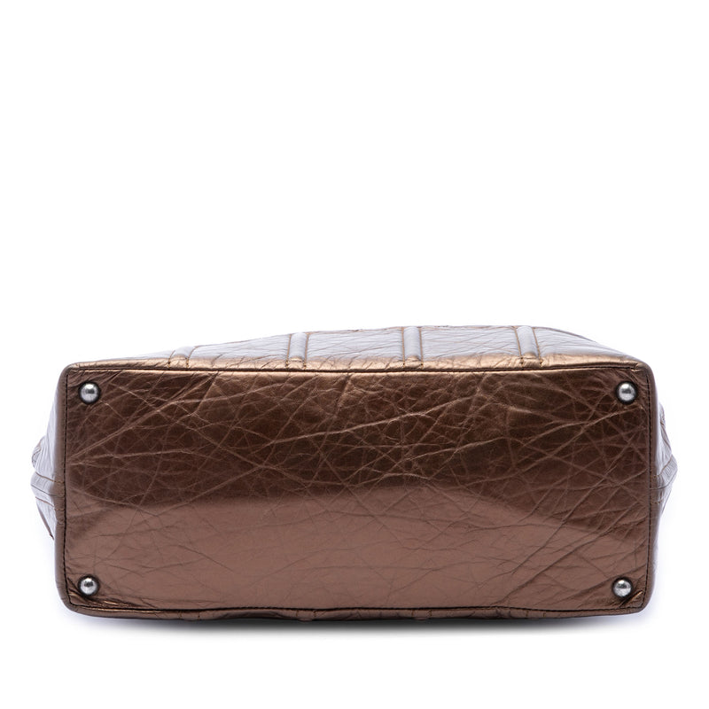 Distressed Calfskin Shopping In Moscow Tote - Image 3
