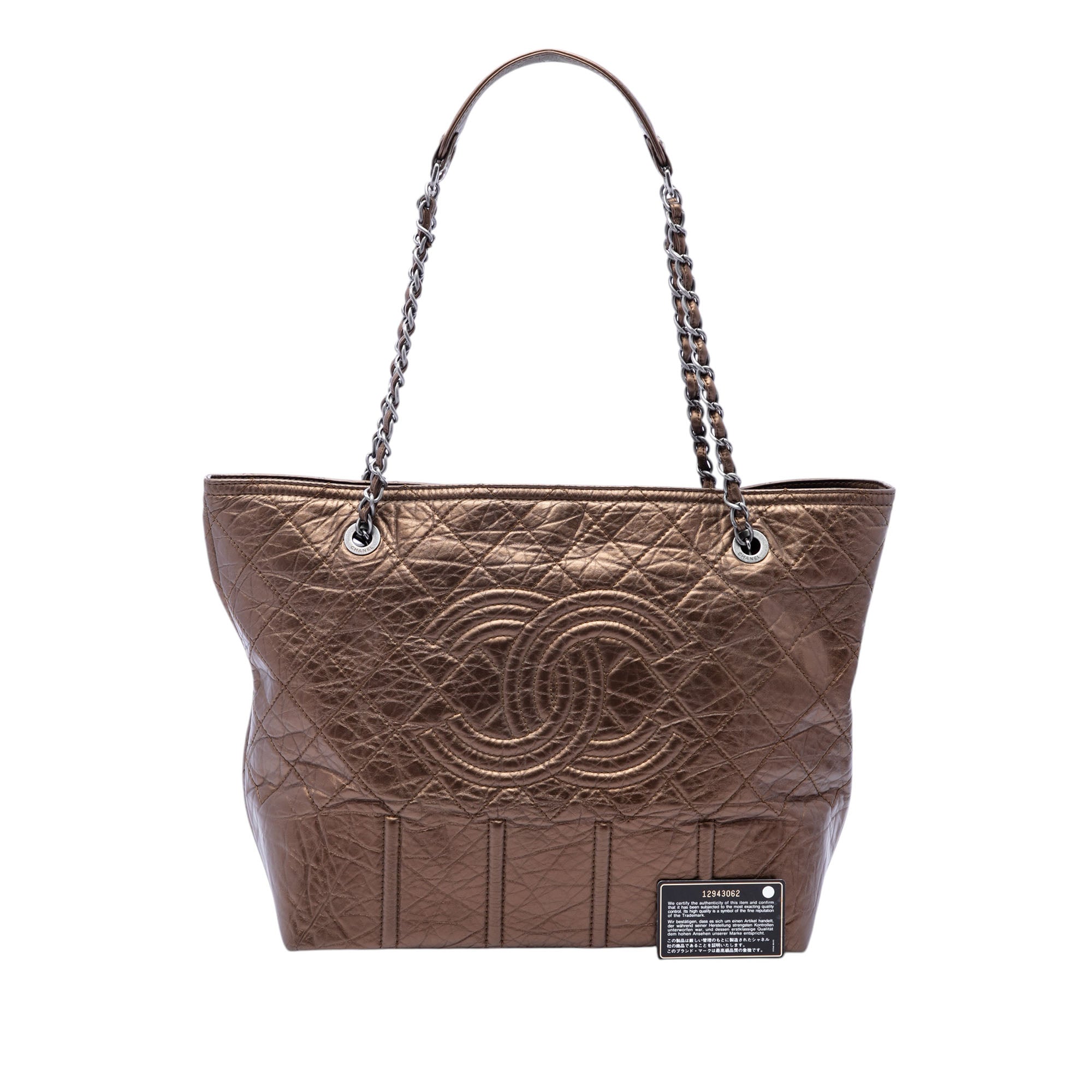 Distressed Calfskin Shopping In Moscow Tote - Image 7
