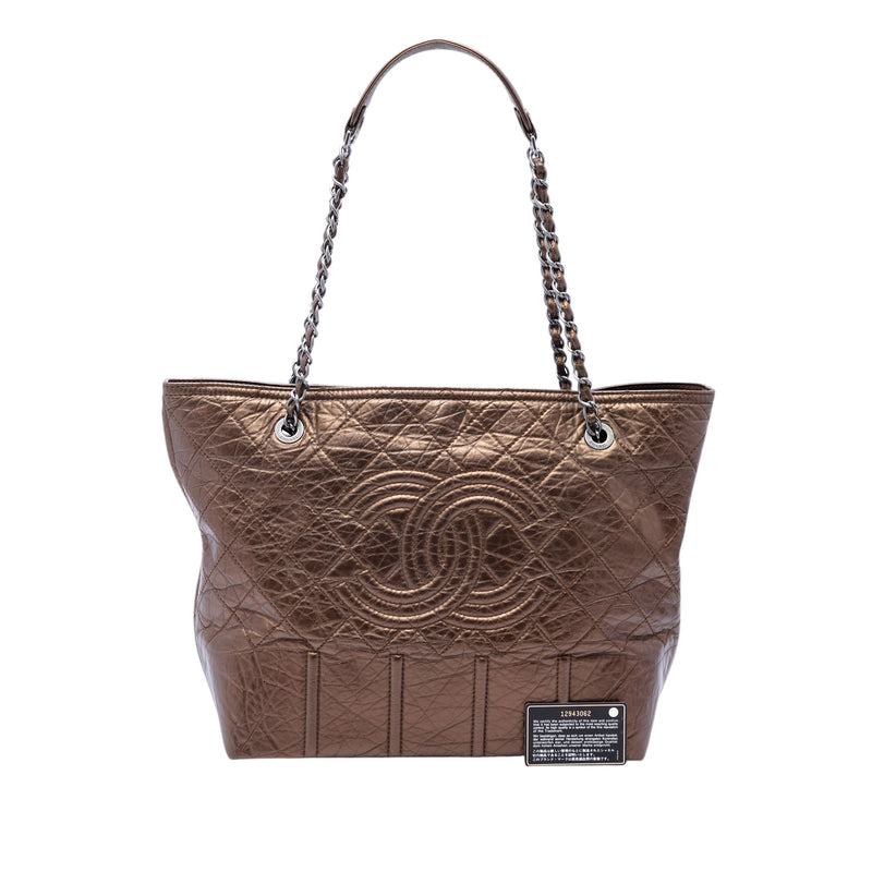 Distressed Calfskin Shopping In Moscow Tote - Image 7