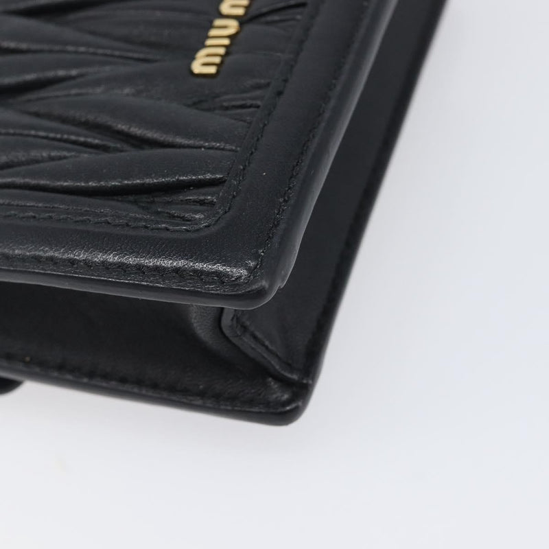 Miu Miu Biker Chain Matelasse Leather Black Bag