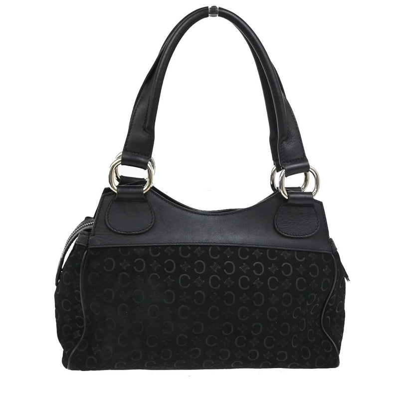 Celine C Macadam Suede Black Bag